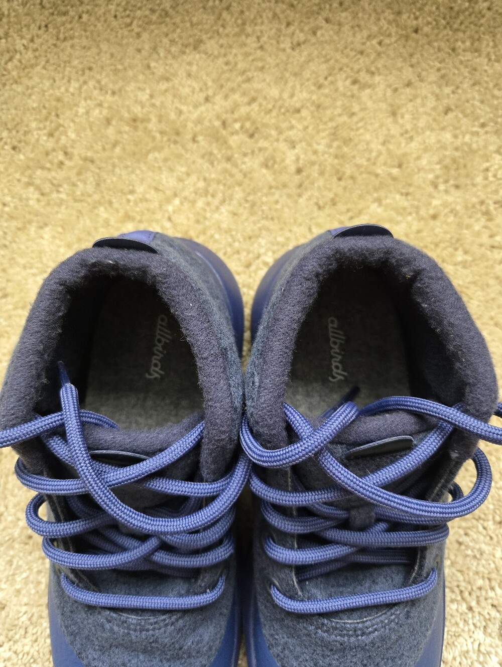 Allbirds Wool High Top Runners Womens 9 Blue Lace Up - Picture 7 of 10